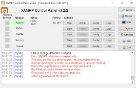 Cara Mengatasi Error MySQL Pada XAMPP Server – Pusat Pengawasan Dan ...